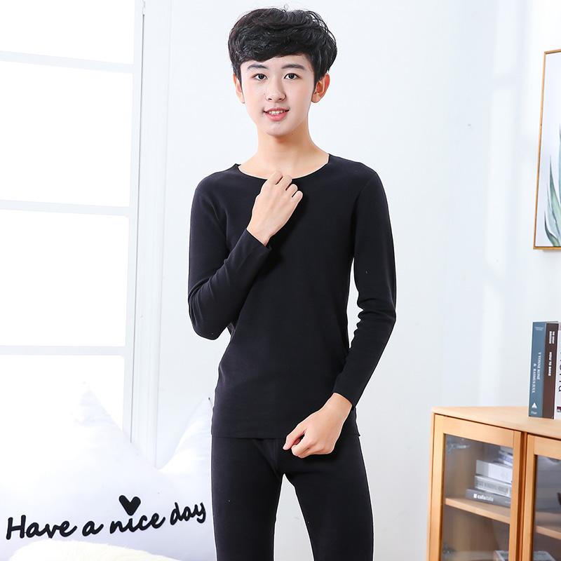 2024 осень зима теплые детские пижамные костюмы для мальчиков и девочек однотонные модные детские комплекты одежды домашняя одежда ночная одежда для сна