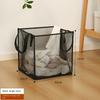 Square Laundry Basket Foldable Storage Basket New Mesh Basket