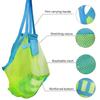 1 Pcs Beach Bag Travel Storage Bag Portable Toy Storage Bag Large Capacity Handheld Beach Bag Foldable Single Shoulder Mesh Bag