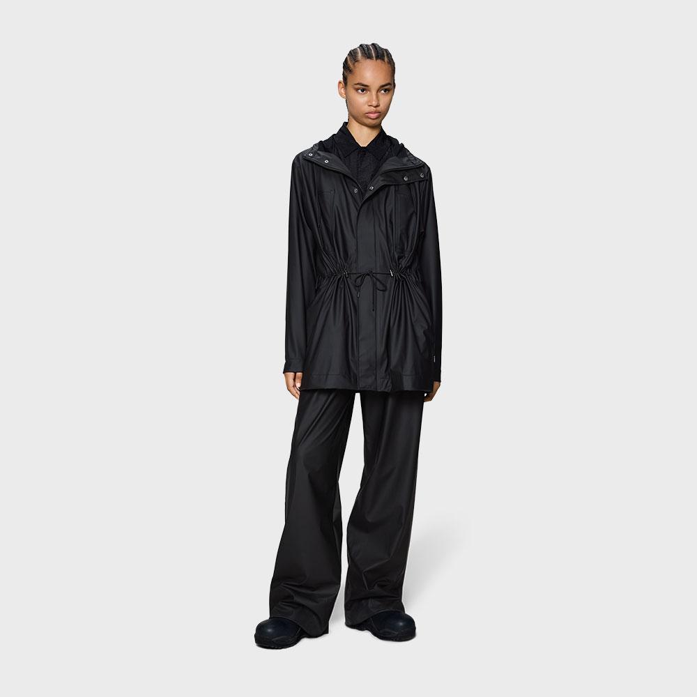 Rains Bold Long Jacket - Black