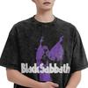 Футболка Black Sabbathes Music Purple, футболки большого размера из стираного хлопка, винтажные футболки для мужчин и женщин в уличном стиле, летние футболки