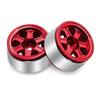 0.7" RC Crawler Tires OD 1.57" 1/30 Soft Rubber All Terrain Tyres w/ Beadlock Wheels Rims for 1:30 1/32 Rock Mud Car SCX30