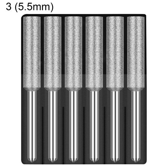 6 шт. многофункциональная точилка для бензопилы, супер шлифовальная производительность, тонко полированная, сильная стабильность, шлифовальный камень, напильник для резьбы по камню