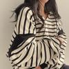 Striped Hoodie Casual Long Sleeve Sweatshirt Fashion Vintage Harajuku Oversized Hoodies