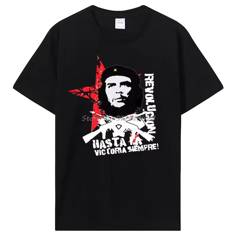 Men's Che Guevara T-shirt Hombre O-Neck Short Sleeves Tops Summer Casual Oversized Tees Unisex T shirt Cotton Men Clothing