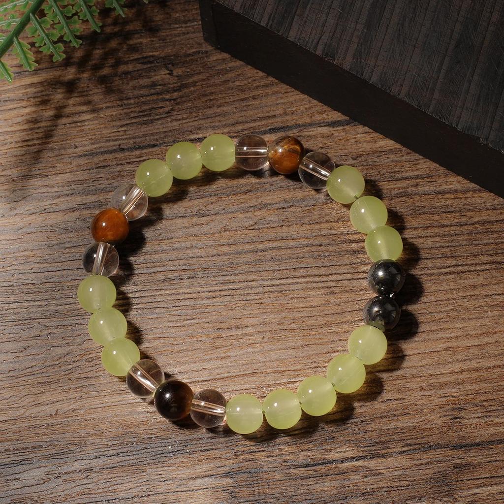 Классические браслеты из натурального камня Тигровый глаз для женщин, браслет из белого хрусталя с бусинами, подарок другу на день рождения, рождественские аксессуары