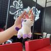 Unicorn Plush Keychain With Pearl Chain For Kids Gift And Decorative Accessories