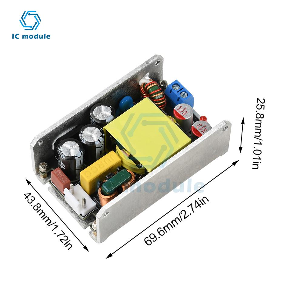 Compact GaN PoweCompact GaN Power Supply Board AC 95-265V to DC 24V 4A / 12V 8A 100W High-Power Switching Power Supply