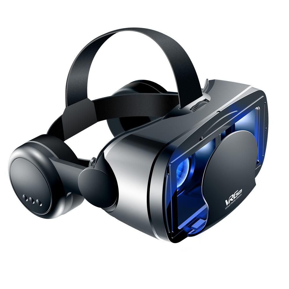 3D VR умные очки гарнитура шлем виртуальной реальности смартфон полноэкранное зрение широкоугольный объектив с контроллером гарнитура 7 дюймов