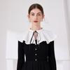 Women's Shirt Fake Collar Half Shirt Blouse Tops Detachable Collars Solid Color Blouse Tops False Collar Neckwear Accessories