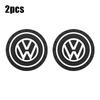 Car Coaster Mat Water Cup Pad PVC Silicone Non-Slip Pad Emblem Auto Accessories For Volkswagen VW GTI Polo Golf Passat Scirocco tik077