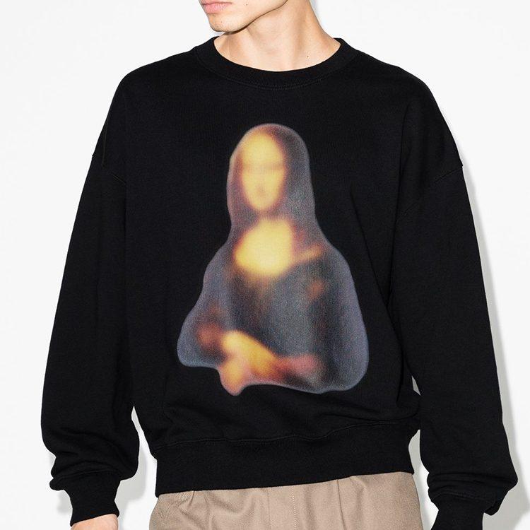 Свитшот OFF WHITE Серия «Мона Лиза» Мужской Черный OMBA035F20FLE0041010
