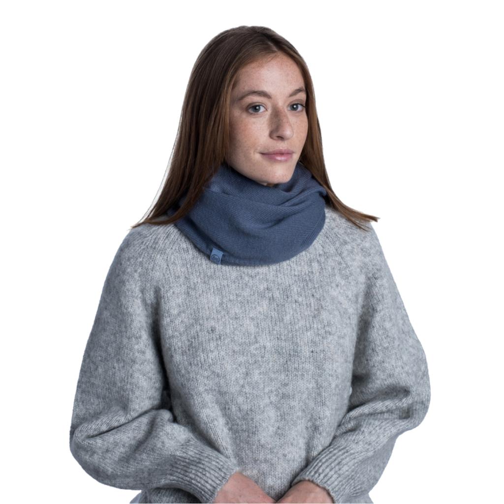 BUFF Yulia Knitted Infinity Scarf, Womens Blue Shawl