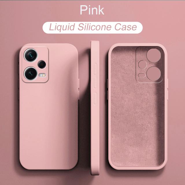 Жидкий силиконовый чехол для XiaoMi RedMi Note 12 Pro Plus Note12Pro + Note12 4G, глобальная версия Note 12Pro + 5G, мягкий чехол, принципиально