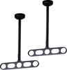 Kawaguchi Giken Eave Ceiling Clothes Drying Hosclean Dark Set of 2 Z-107-DB Bronze,