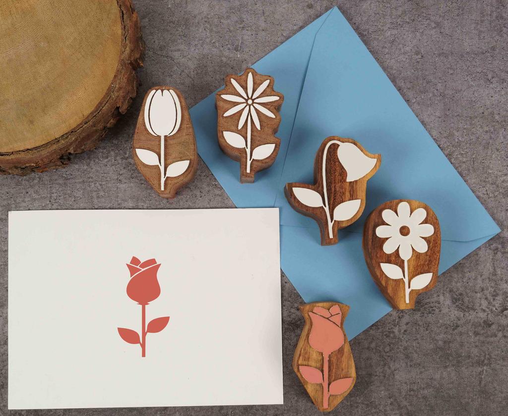 IBA Indianbeautifulart Текстильный печатный блок Цветок Ручная резьба по дереву Печать на деревянном блоке Текстиль