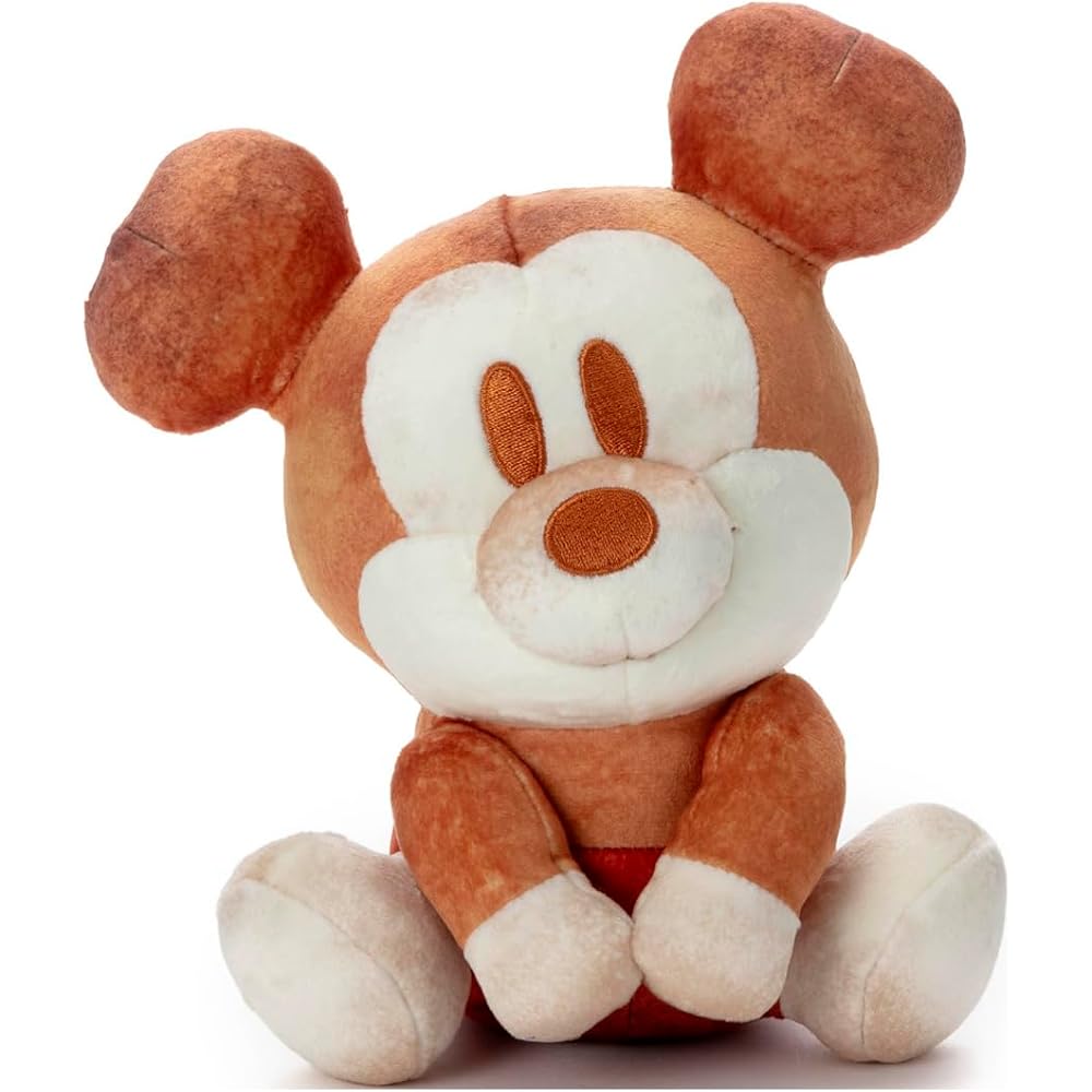Disney Mickey Mouse Nui Plush Toy Sitting 19cm Soft Stuffed Character Doll