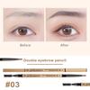 Eyebrow Pencil with Brush Professional Waterproof Sweat-proof Eye Brow Liner Long Lasting Makeup Easy To Color