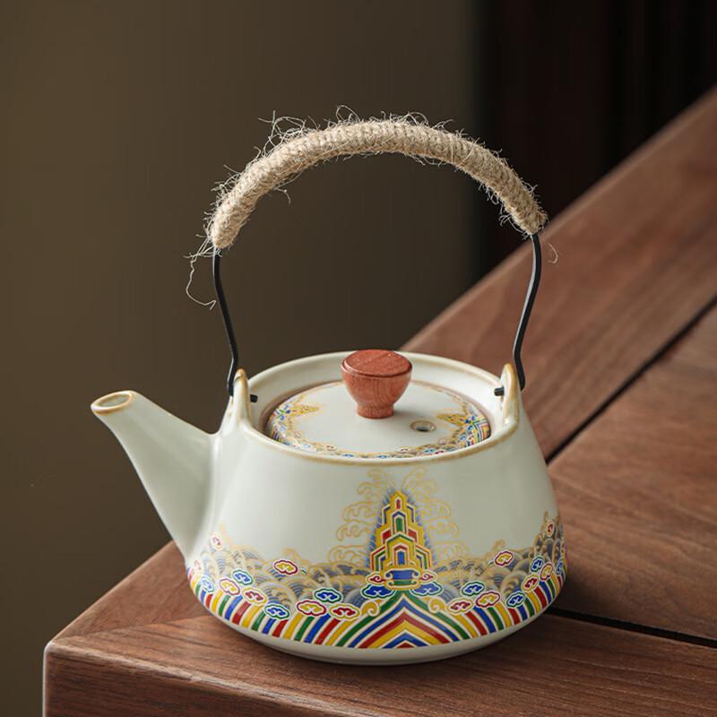 Набор чайников из ру-керамики с подъемной ручкой