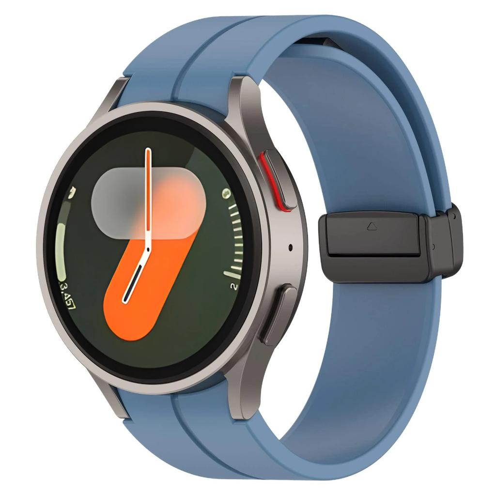 Оригинальный силиконовый ремешок для Samsung Galaxy Watch 7 6 5 4 FE 44мм 40мм 5 Pro 45мм Магнитный браслет Watch 6 Classic 43мм 47мм Ремень