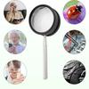 Double-Layer Magnifying Glass Optical Magnifying Loupe Portable 35X Handheld Magnifier  Coins