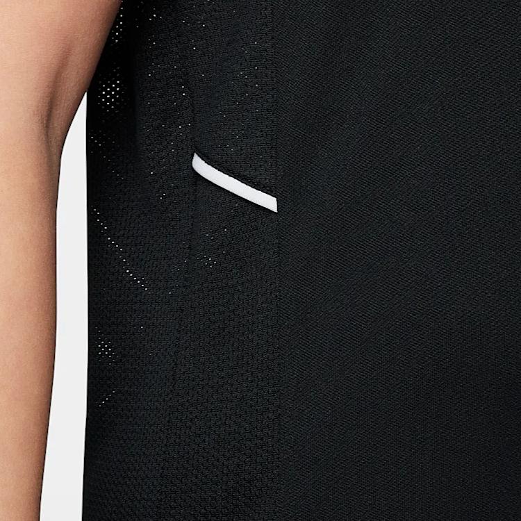 Nike Академическая футболка Dri Fit Черный/Черный/Белый/Белый Унисекс HJ3716-010