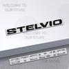 Car Decor Metal For Stelvio Alfa Romeo Letter Emblem 3D Sticker Accessories Glossy Black Tail Rear Trunk Decals pgi231