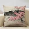 Japan Mount Fuji Ukiyo-e Retro Cushion Cover Sofa Pillowcase Home Decor Pillow Case 45x45cm Linen Home Textile Products