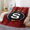 AC Sparta Praha logo  FlAannel Blanket, High quality Comfortable for All Seasons, Home Decor, Warmth and Comfort