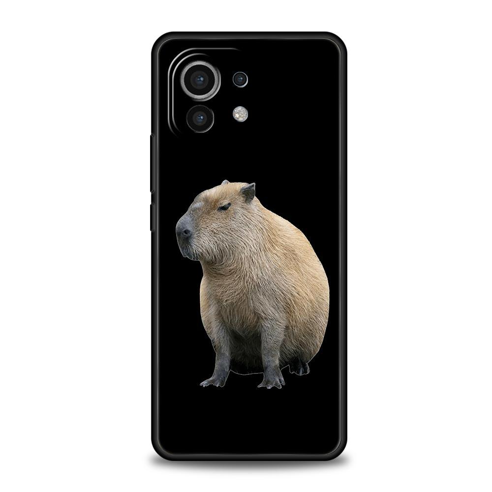 Cute Cartoon Capybara Luxury Phone Case For Xiaomi 12T Pro 12 13 11 Ultra Mi Note 10 Lite 10T 5G 11X Pro 11T 9T Soft Cover Coque