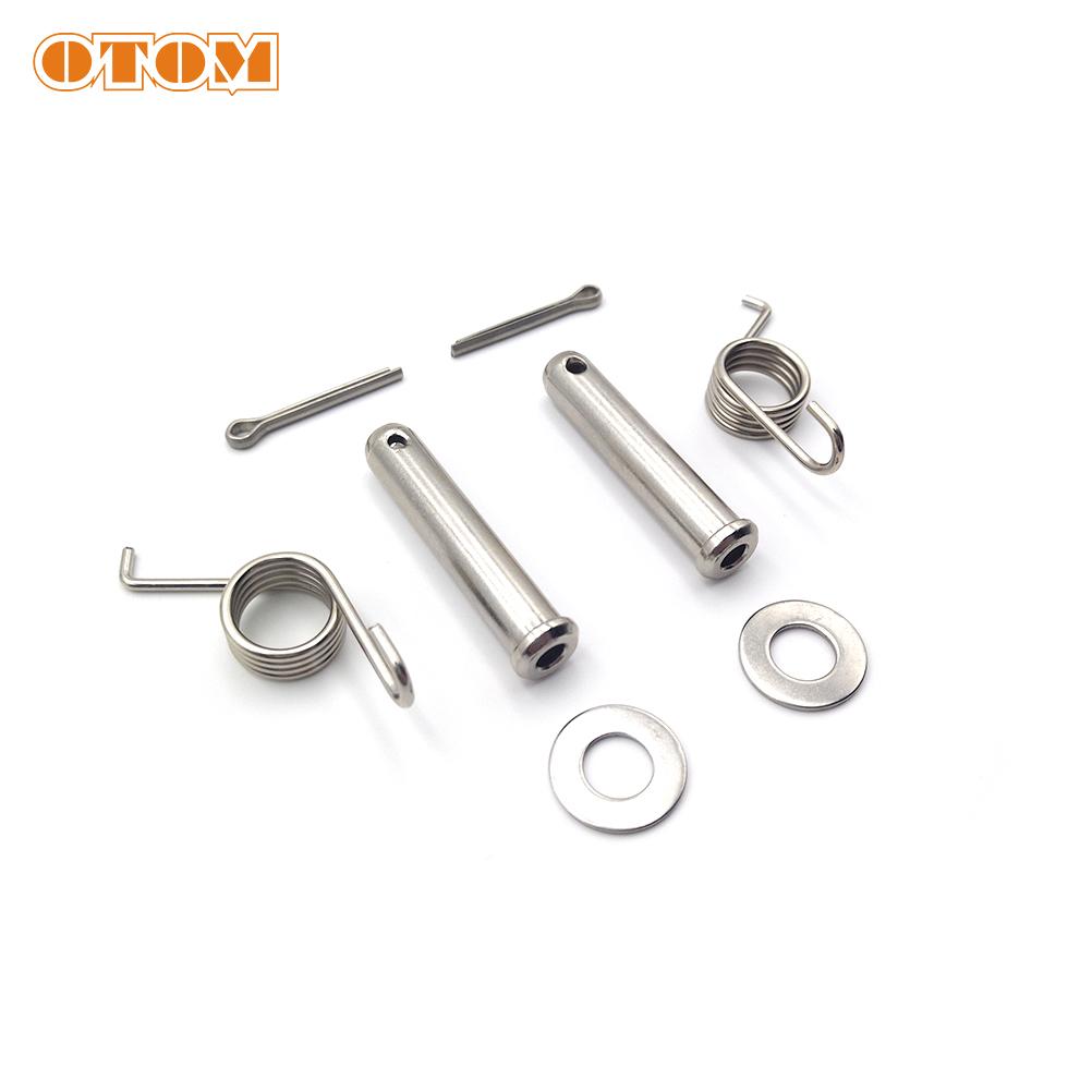 OTOM Motorcycle Footpegs Foot Peg Pin Clamp Spring Footrests Stainless Steel Pedal For KTM EXC SX XCW HUSQVARNA FE TC TE TX
