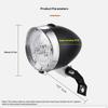 Retro Bike Headlight Type-C Rechargeable Classic Mountain Bicycle Front Light 3 Led Road Bike Headlamp Cycling Accessories