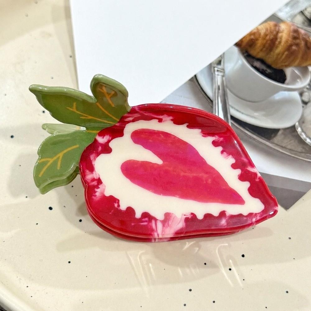 Dragon Fruit Design Fruit Print Hair Claw Acrylic Shark Hair Clip Hair Claw Casual Occasion