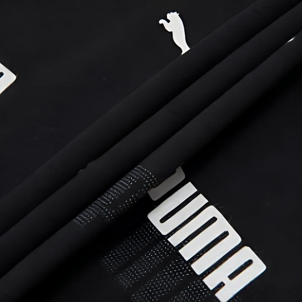 Puma Повседневная спортивная футболка с коротким рукавом и принтом логотипа для мужчин, черная 675681-01