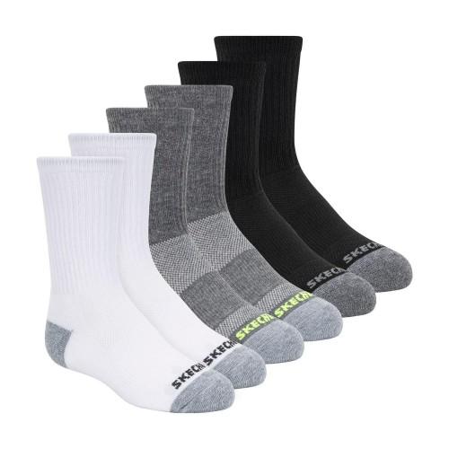 Skechers Childrens/Kids Crew Socks (Pack of 6)