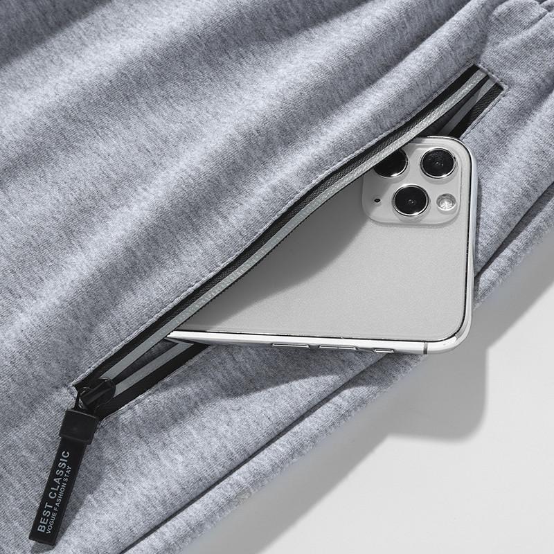 Шорты мужские летние хлопчатобумажные вязаные брюки средней длины с семью точками