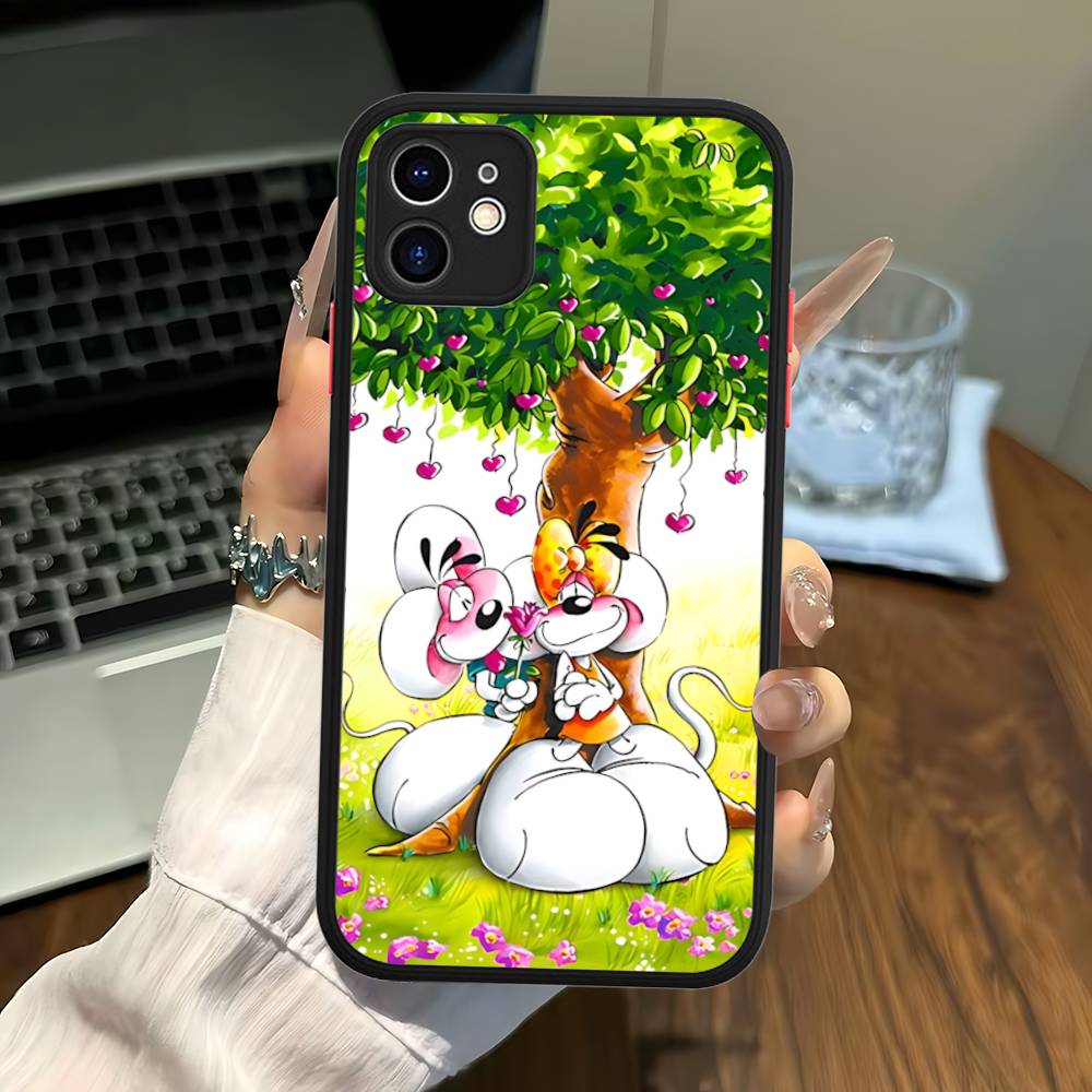 Anime Cartoon D-DiddlS For IPhone 16 15 14 Plus 13 12 11 Pro Max X XS MAX Translucent Matte Shockproof Cover