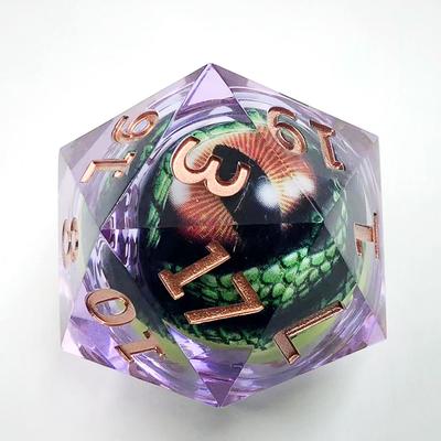 35 мм D20 Dragon Eye DND игральные кости для TRPG полиэдральная смола 20-гранная настольная игровая приставка