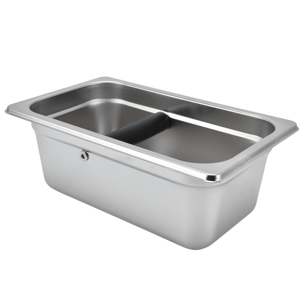 Большой кофейный ящик, контейнер для кофейной гущи из нержавеющей стали, ведро для остатков, мусорное ведро, прямоугольное