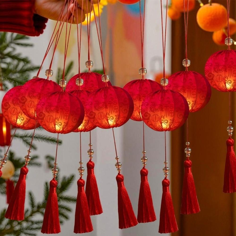 Horse Year Chinese Hanging Lanterns Handmade Portable Lanterns New Year Celebration