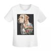 Yellow Labrador And Wood Duck Sunrise TShirt Women Short Sleeve T Shirts ONeck Clothes Cotton Summer Tees Streetwear