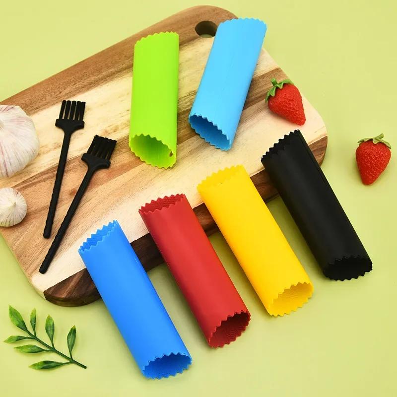 Magic Silicone Garlic Peeler Useful Kitchen Gadget Nontoxic Safe Garlic Stripper Tube Peeling Dropshipping