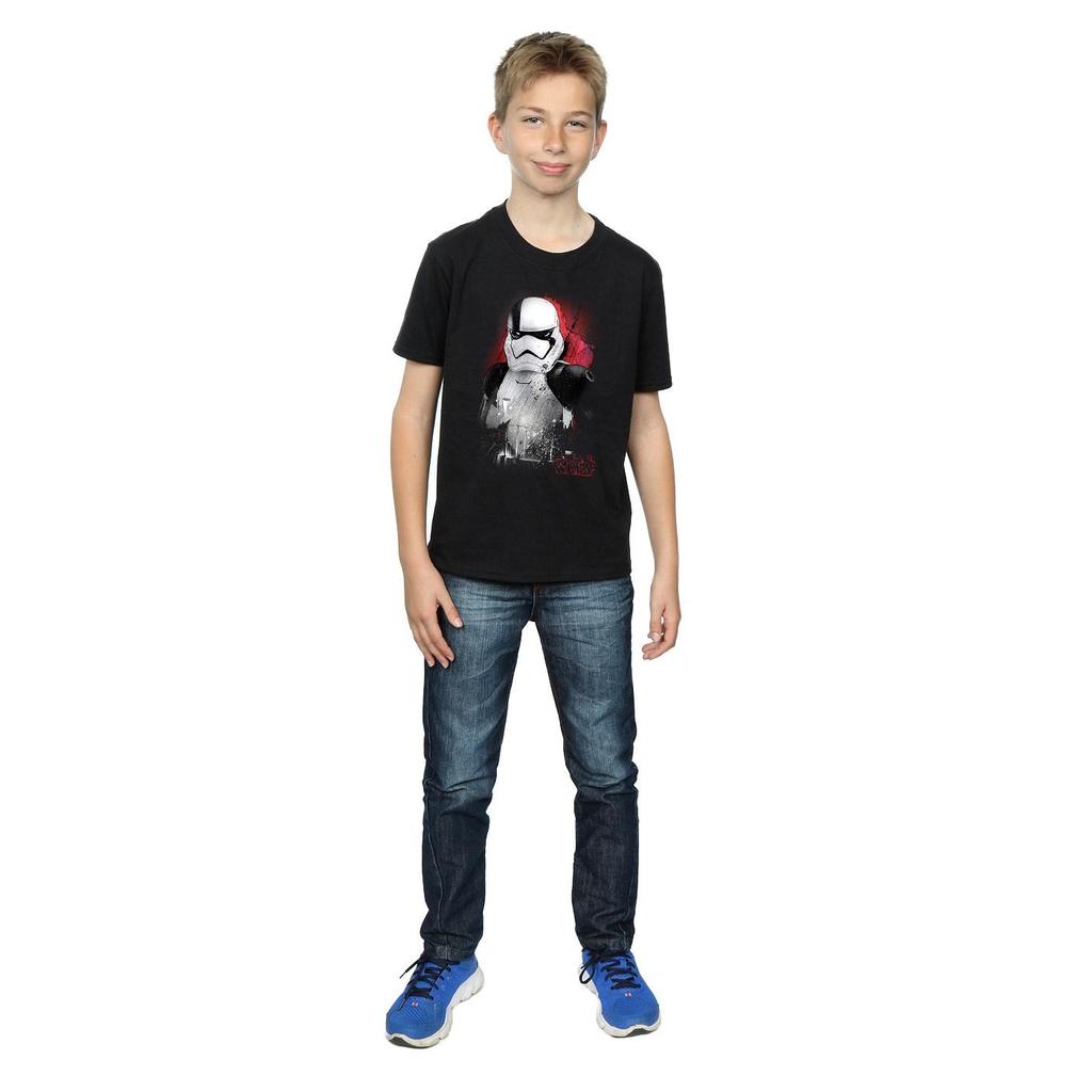 STAR WARS Boys The Last Jedi Stormtrooper Brushed T-Shirt