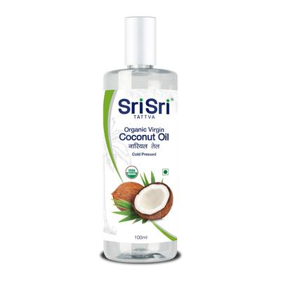 Кокосовое масло холодного отжима (100 мл), Organic Virgin Coconut Oil,
