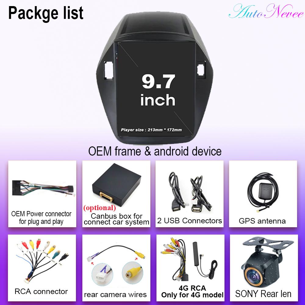 Android 14 Автомобильное радио для Hyundai Tucson Ix35 Tucson Ix 2010-2015 GPS-навигация Мультимедийный проигрыватель Авто Радио DSP