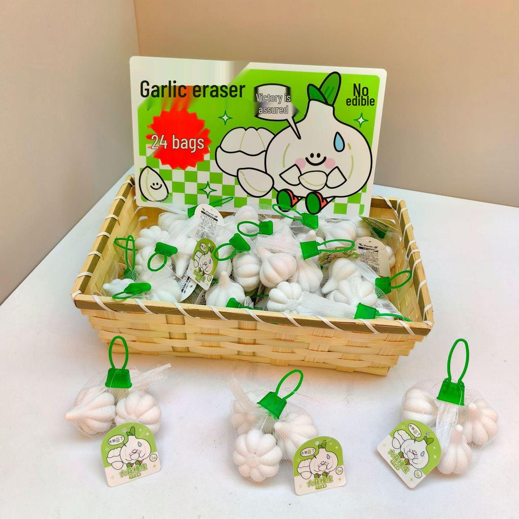 Creative Fun Vegetable and Fruit Shaped Erasers - No Crumbs, Clean & Ideal for Students