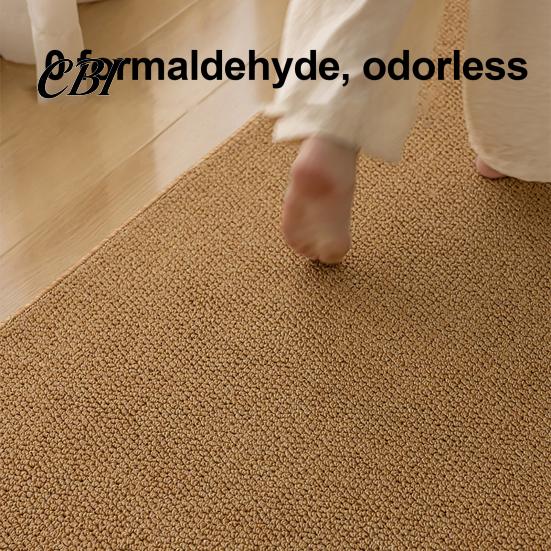 Low Saturated Bedroom Floor Mat Solid Color Area Rug, Rustic Living Room Minimalist Soft Rug with Anti-Slip Backing, Indoor Carpet for Tea Washable