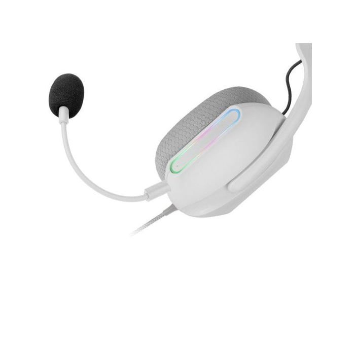 Mars Gaming Mh-pro Наушники Rgb Flow Объемный звук Амбушюры Air 3d Микрофон Белый