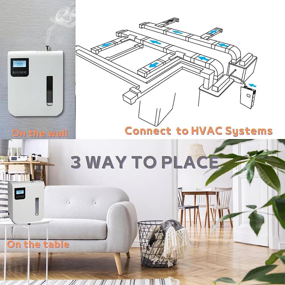 Аромадиффузор Диффузор эфирного масла Умная воздушная машина с ароматом с технологией распыления холодного воздуха Безводный диффузор для ароматерапии