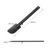 Yamazaki Silicone Spatula, Black, Approx. W5.5 X D2 X H26cm, Tower, Heat-Resistant, Rubber Spatula, 4277